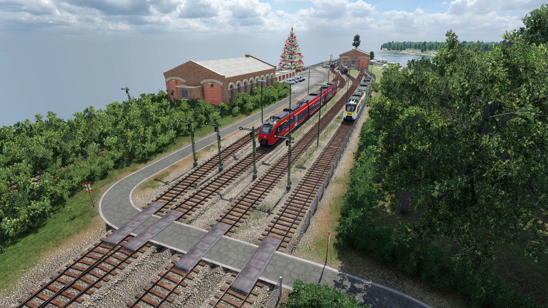 Züge im BW des Inselbahnhofs