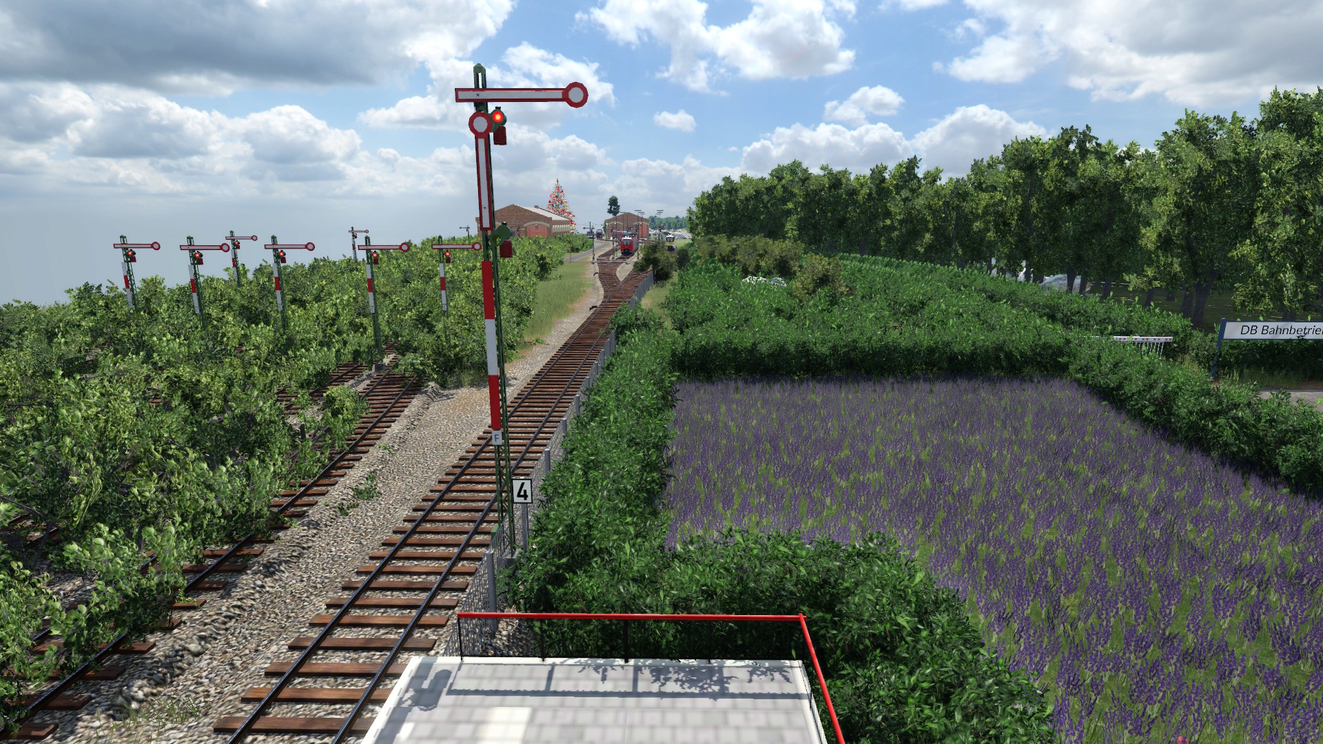 Blick auf das BW des Inselbahnhofs Plön.