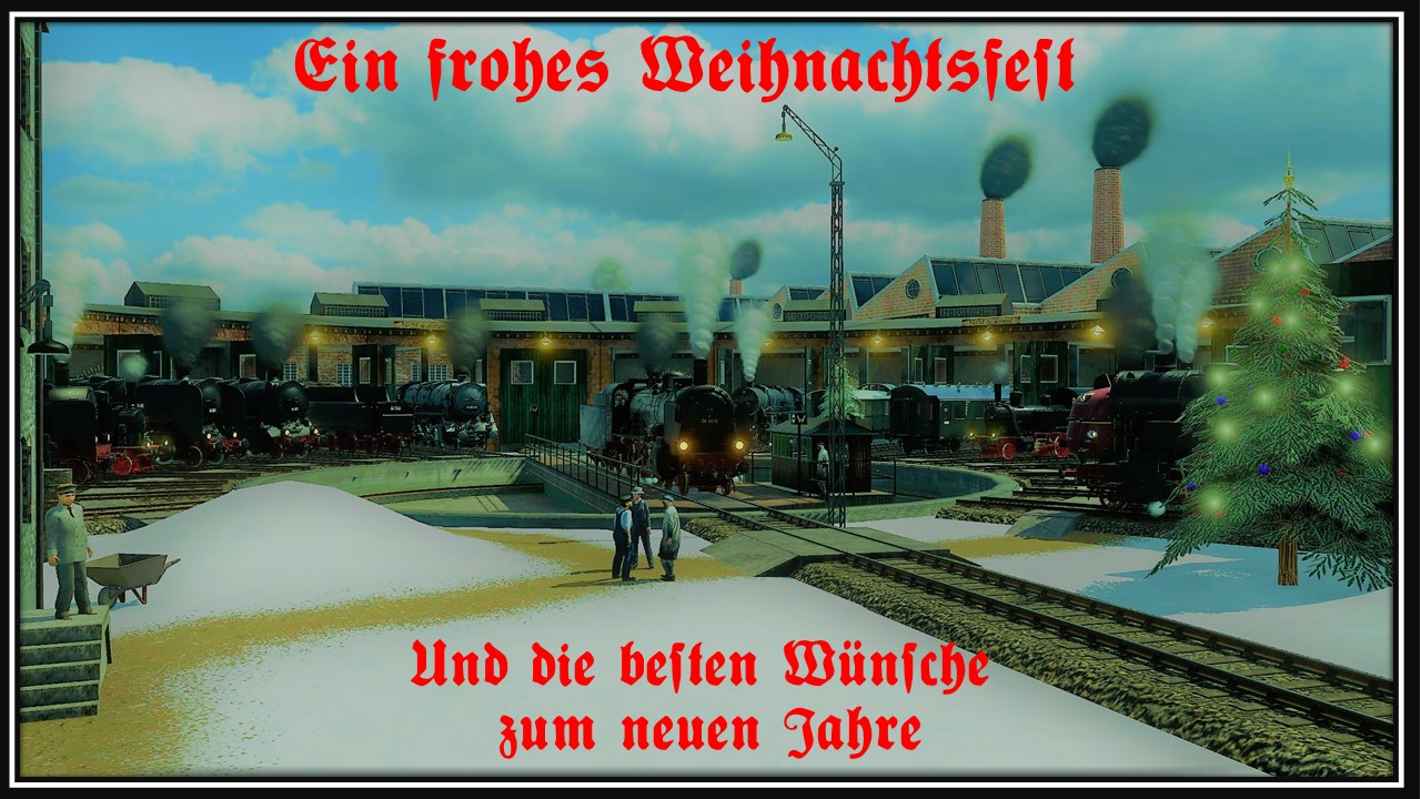 Heiliger Abend im Bahnbetriebswerk Grafenbergen