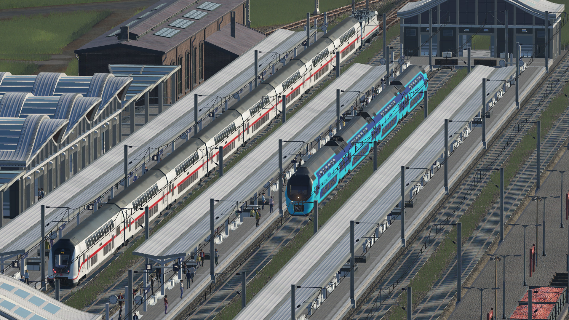 Ein doppel Kopfbahnhof