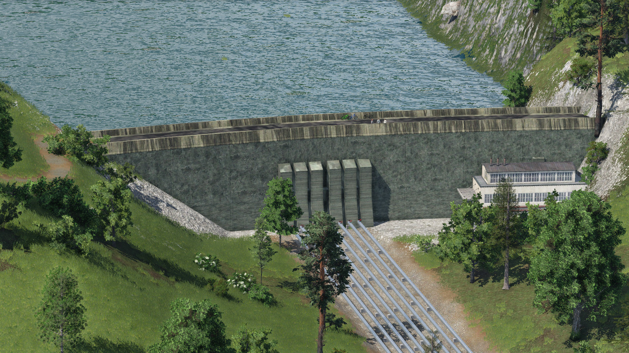Bikers auf der Staumauer