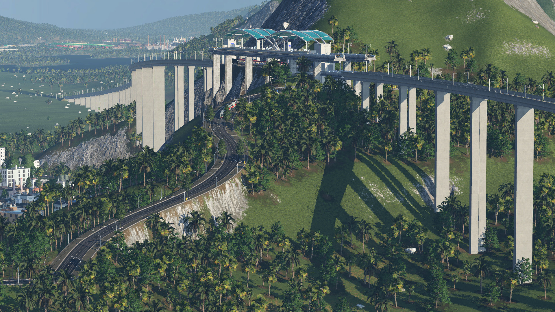 Ein Bergbahnhof