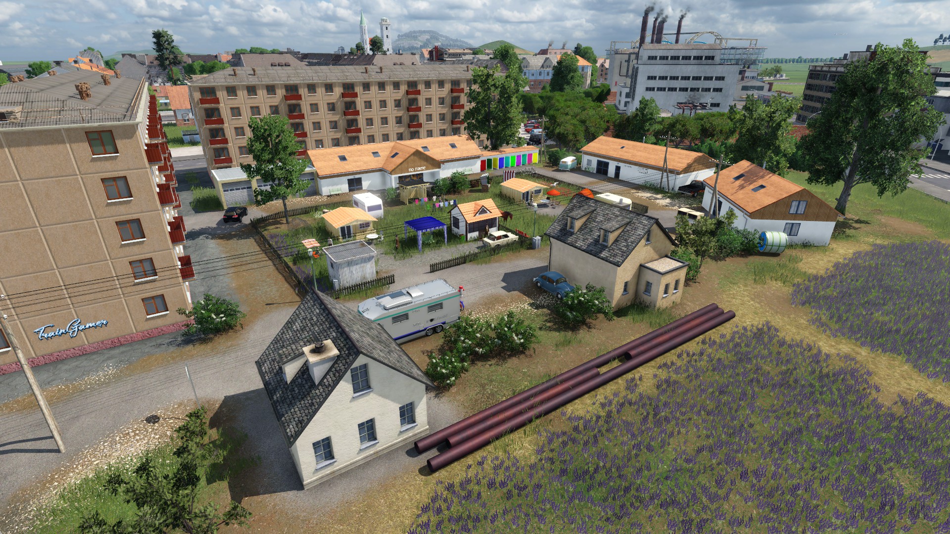 Kleine Gartenanlage