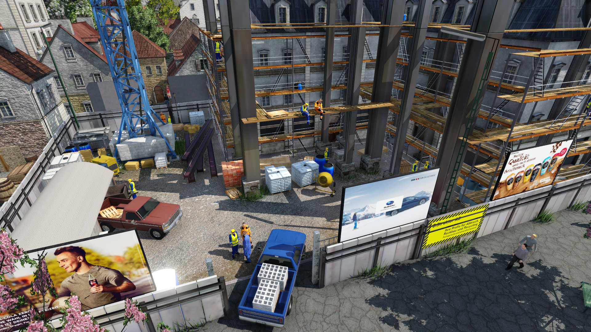 Building renovation in the Old City Centre. // Gebäudesanierung in der Altstadt.