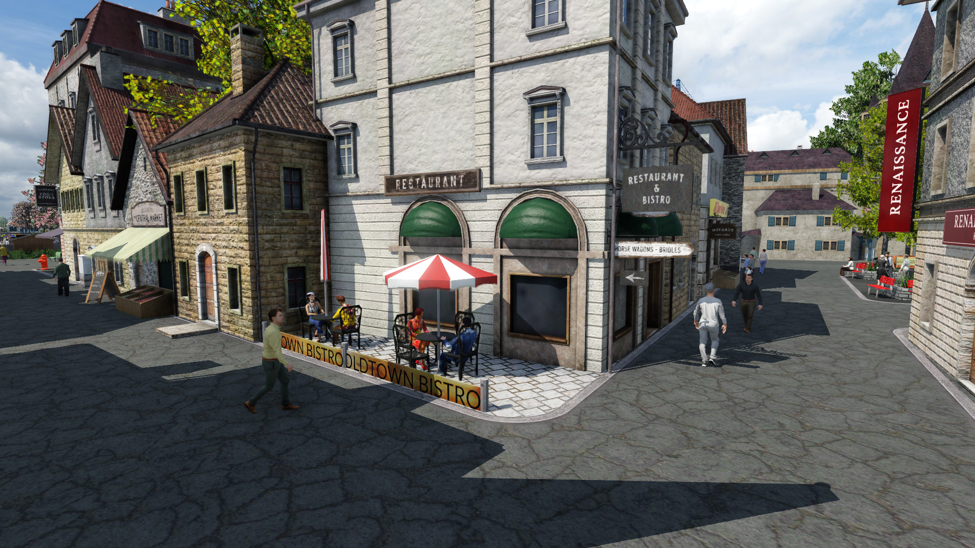 Life in the Old City Centre. // Leben in der Altstadt