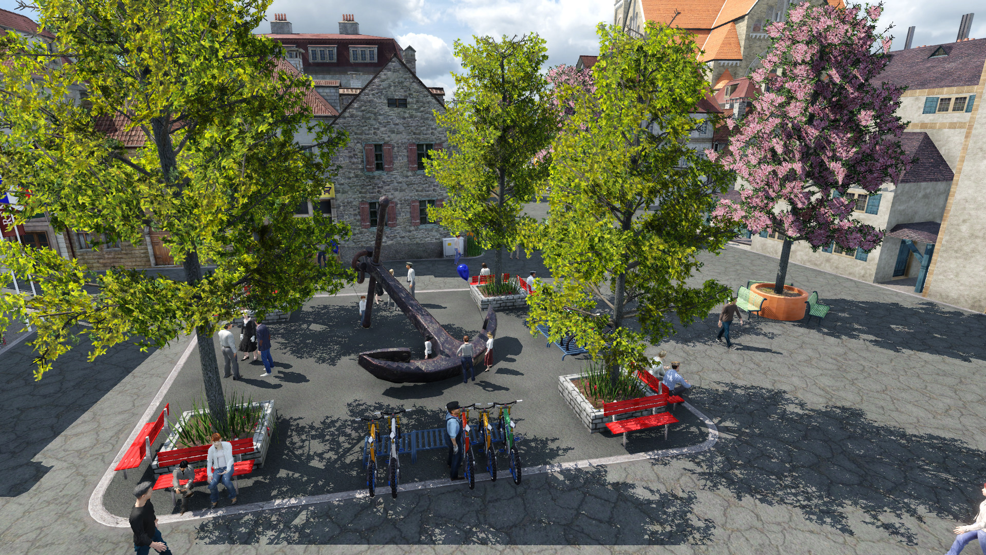 Life in the Old City Centre. // Leben in der Altstadt