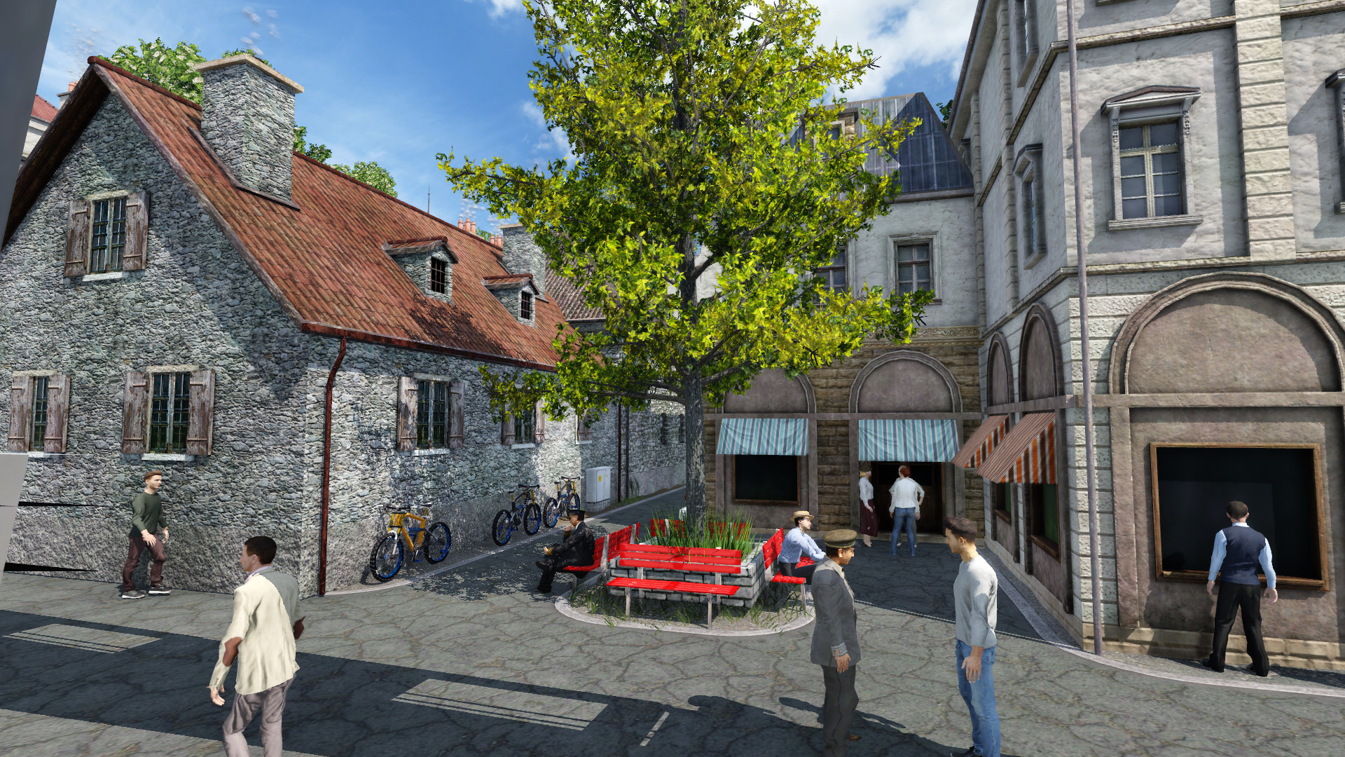 Life in the Old City Centre. // Leben in der Altstadt