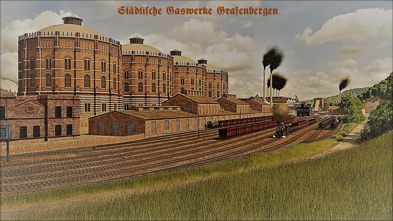 Die städtischen Gaswerke Grafenbergen