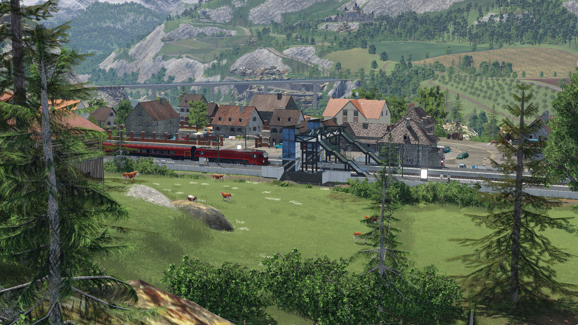 Durchfahrender Zug