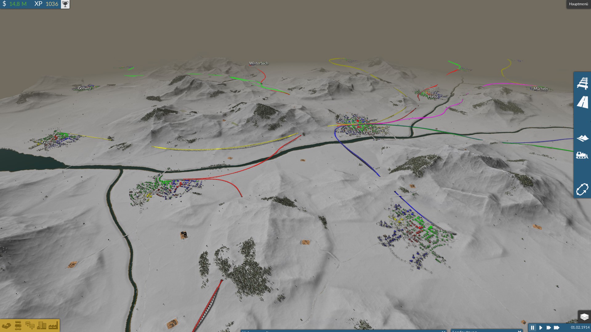 WinterMod @ renenonhoff Linien und Landnutzung eingeblendet