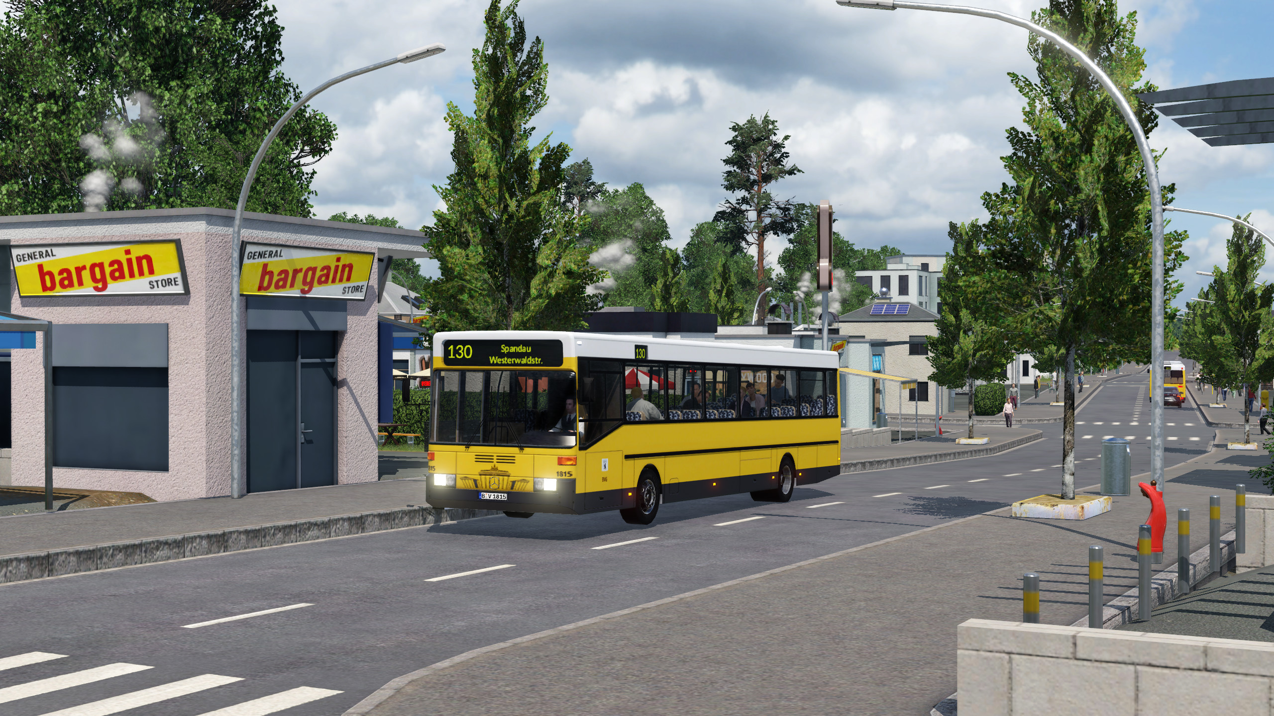 ein O405 auf der Hauptstraße