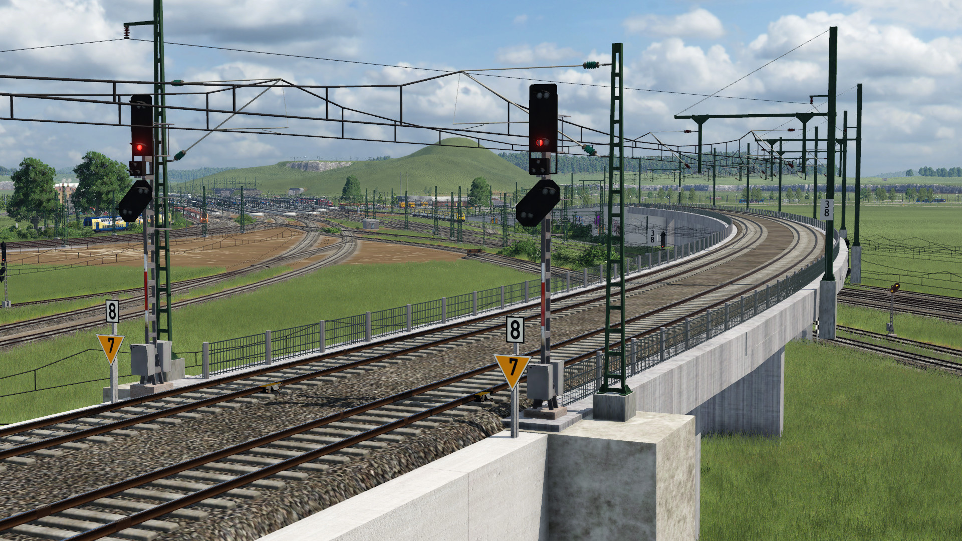 S-Bahn Gleise, mit dauerhaftem 1000hz Magneten.