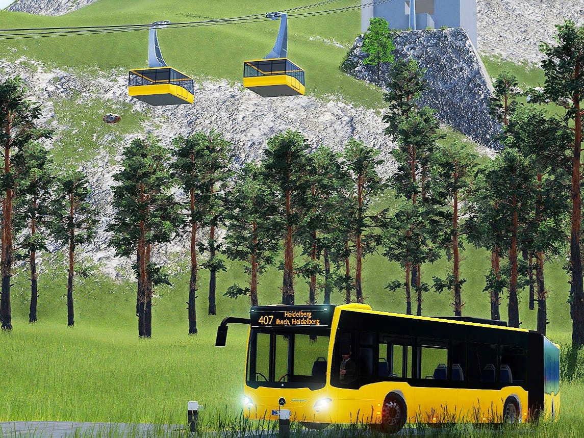 Bus und Seilbahn Treffen