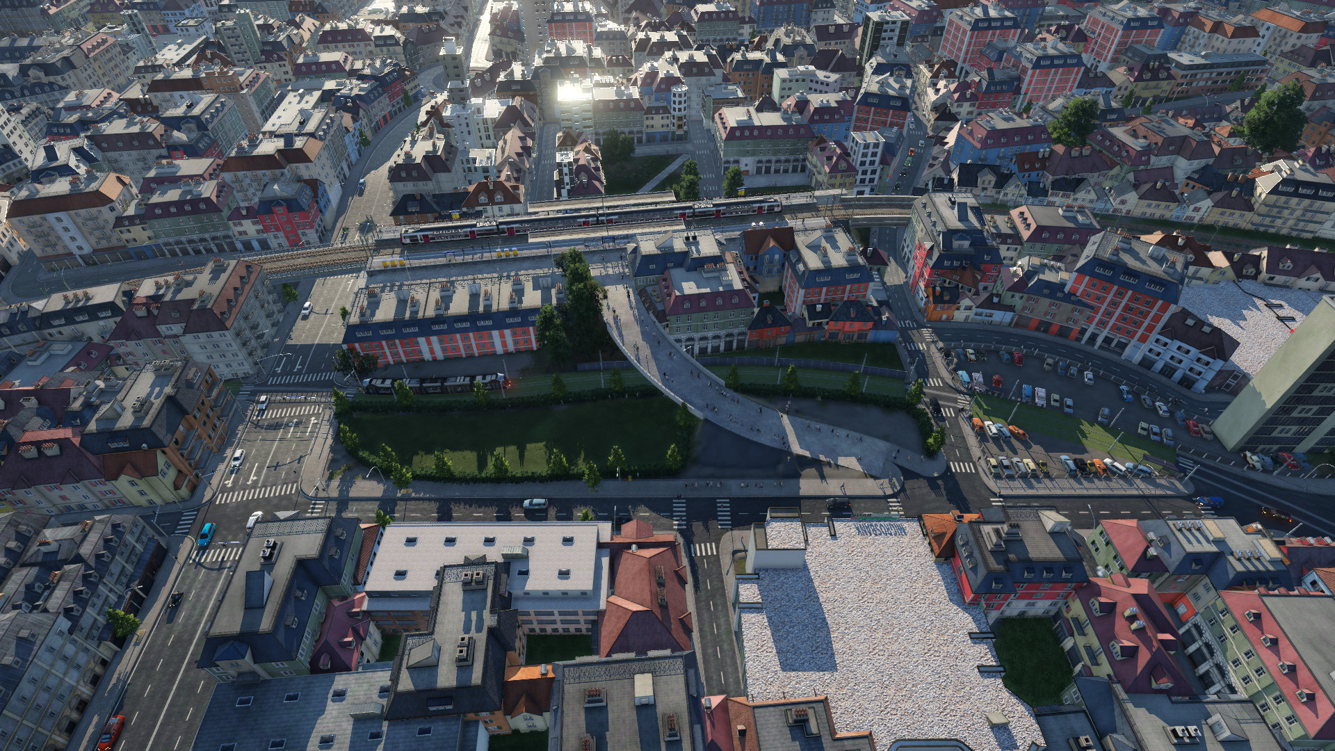 suburbs of Paris, train and tram line !