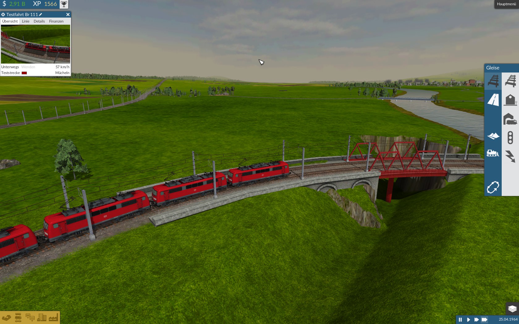 Hier werden die BR 111 getestet