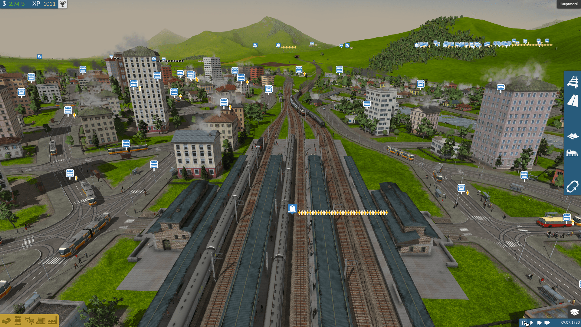 Gera Hbf Richtung Kromsdorfer Rampe und Tunnel