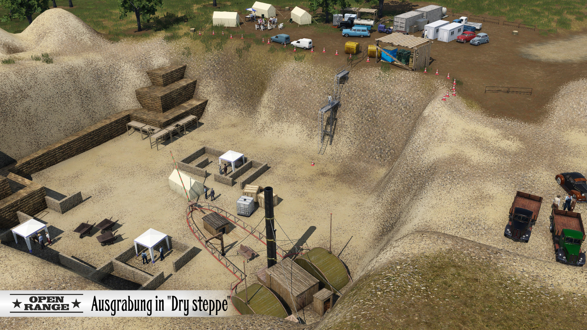 Ausgrabung Dry steppe