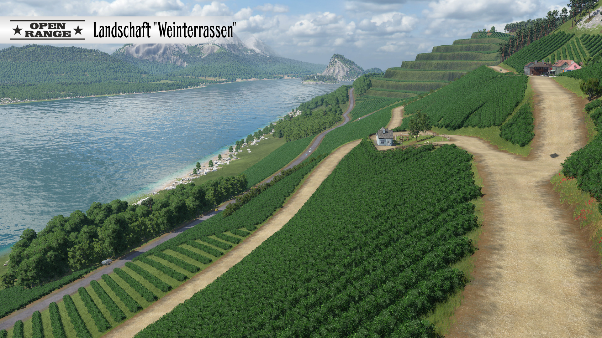 Landschaft Weinterrassen