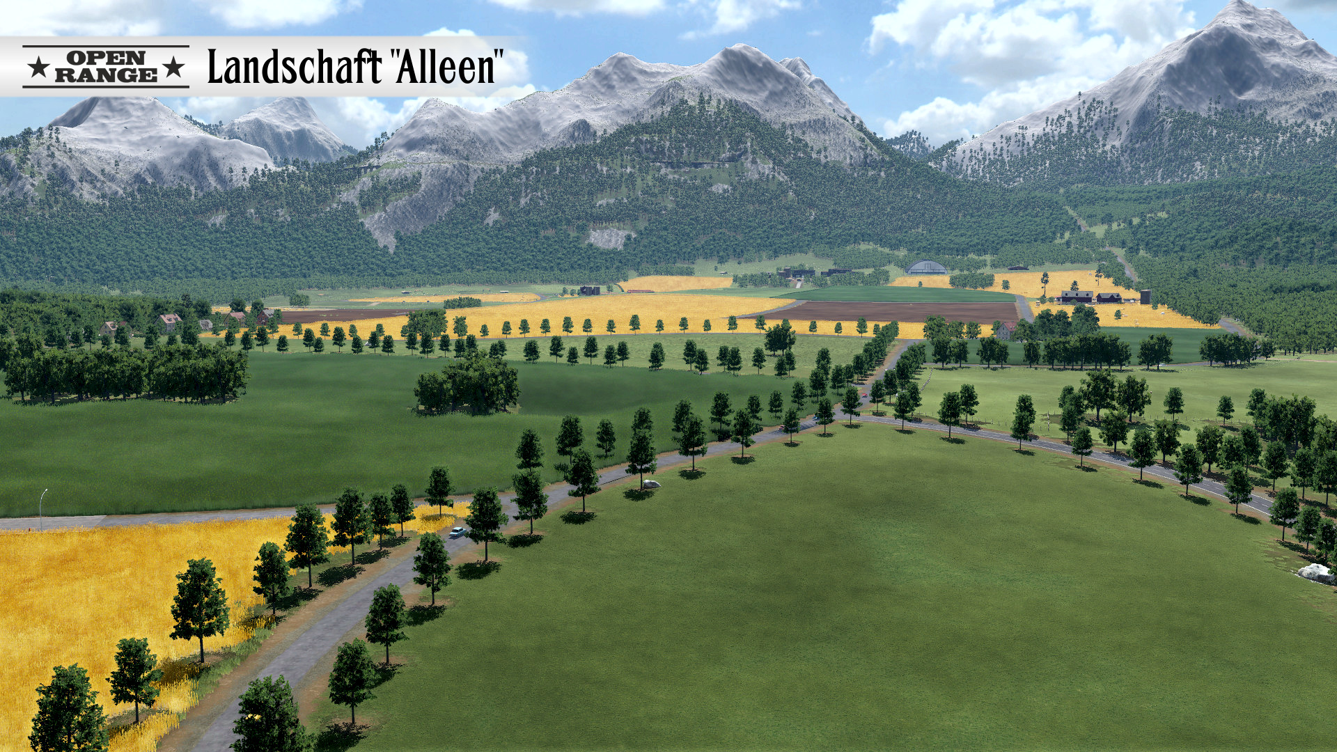 Landschaft Alleen