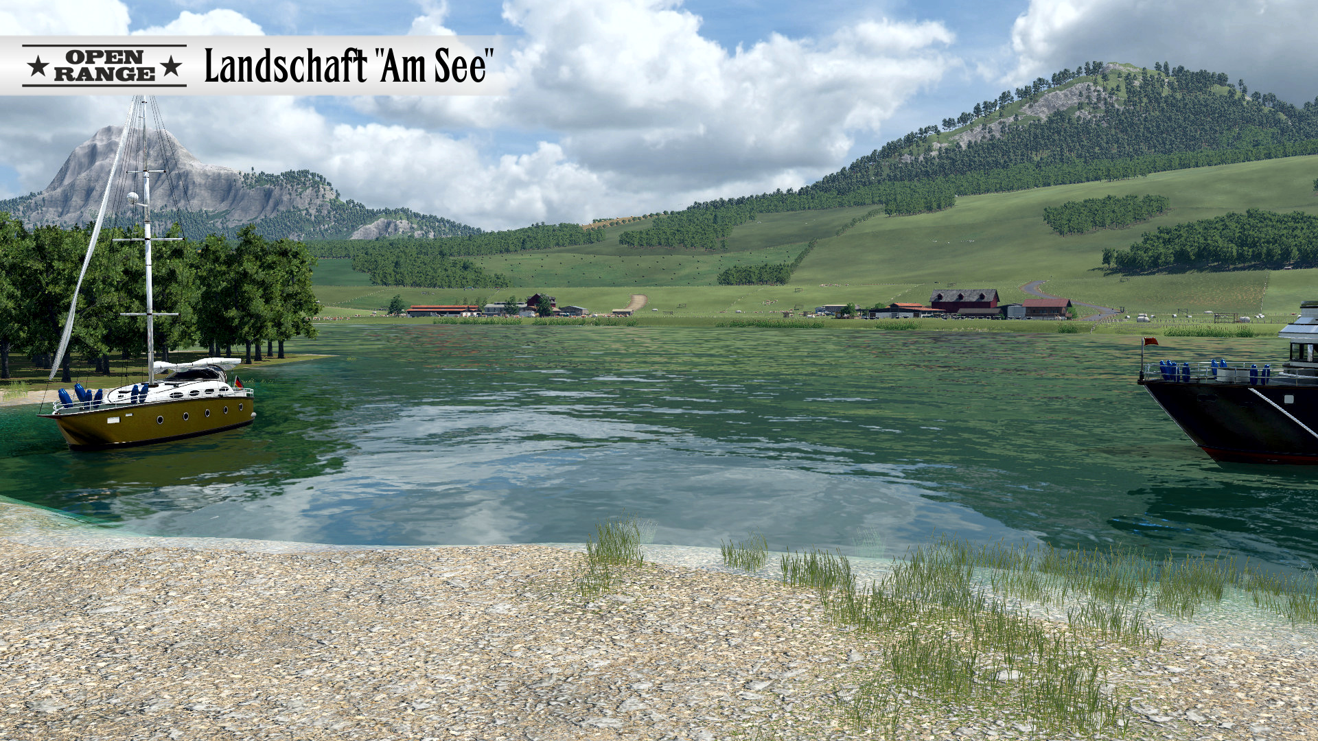 Landschaft Am See