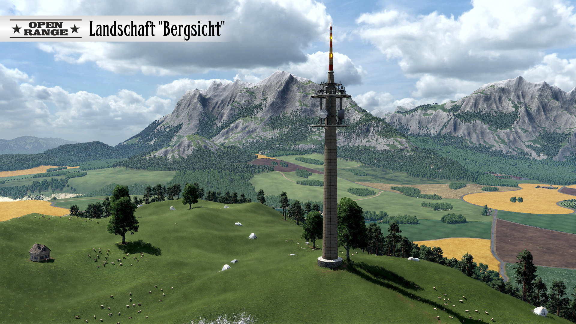 Landschaft Bergsicht