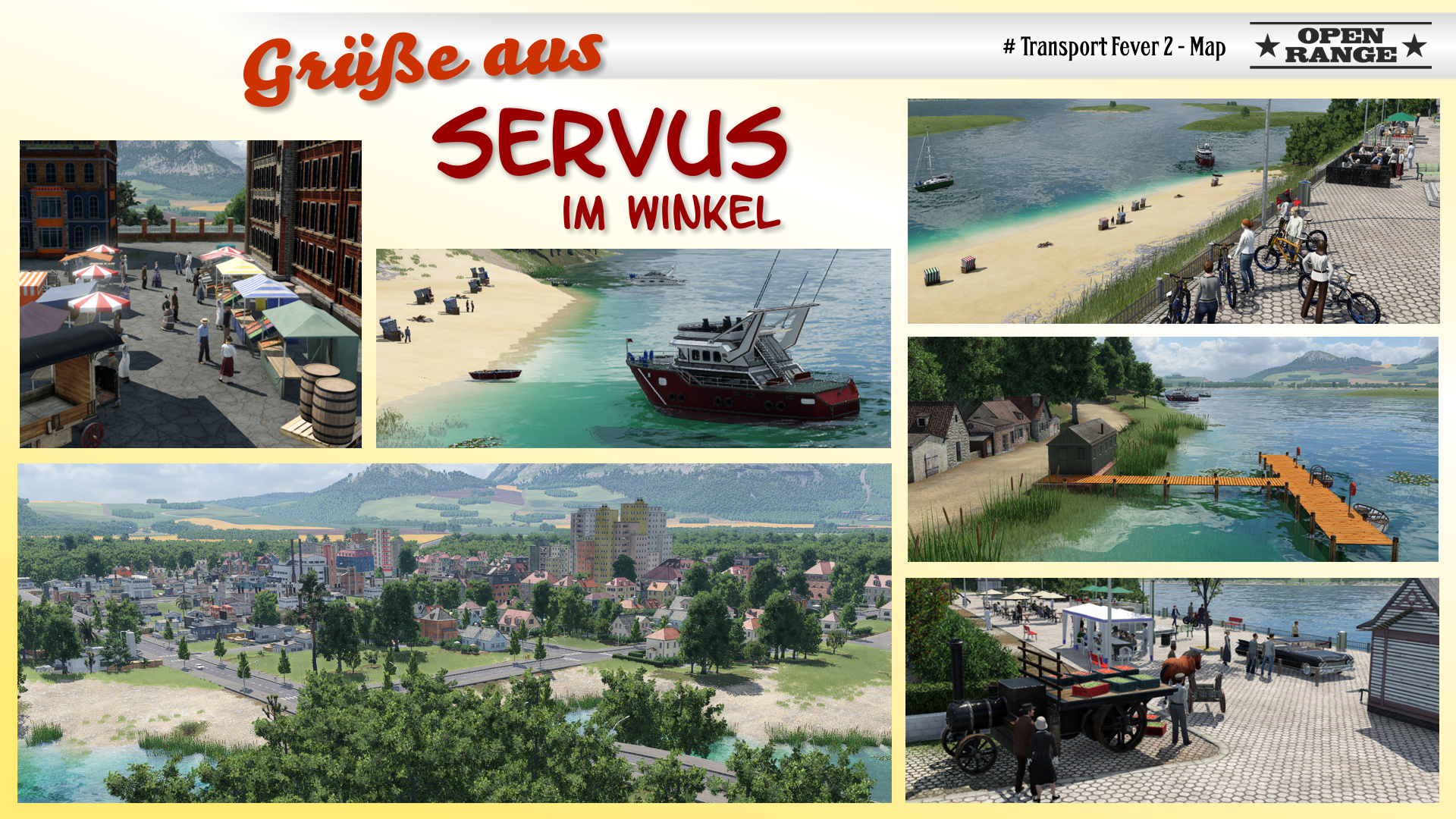 Postkarte Servus im Winkel