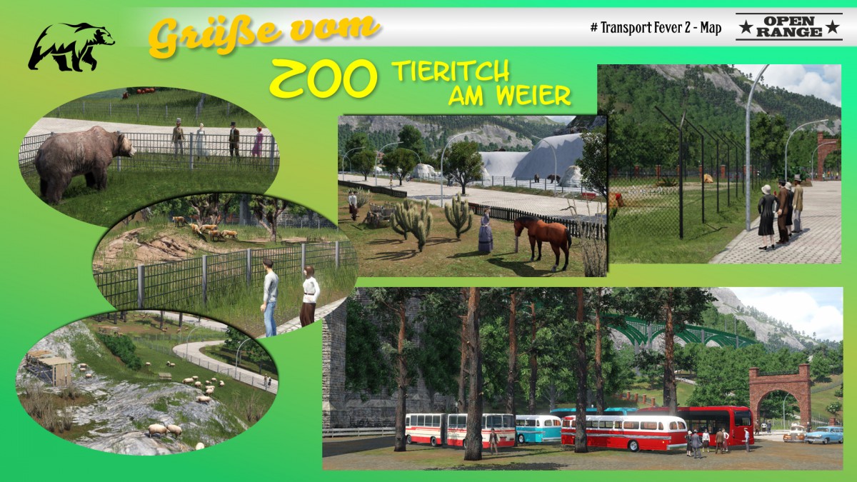 Postkarte Zoo Tieritch