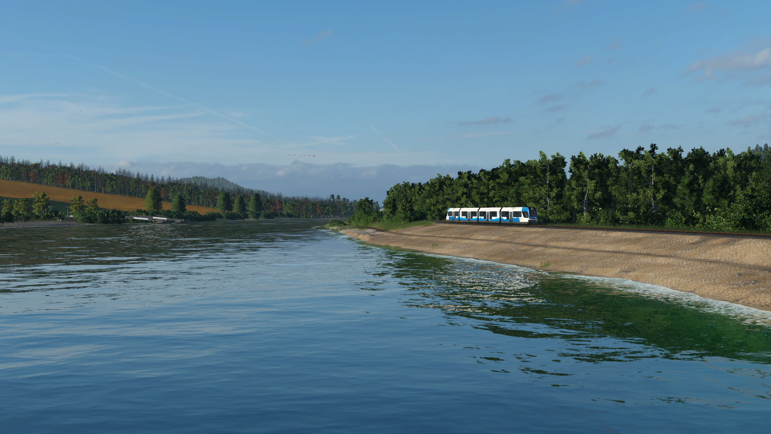 Den Strand entlang