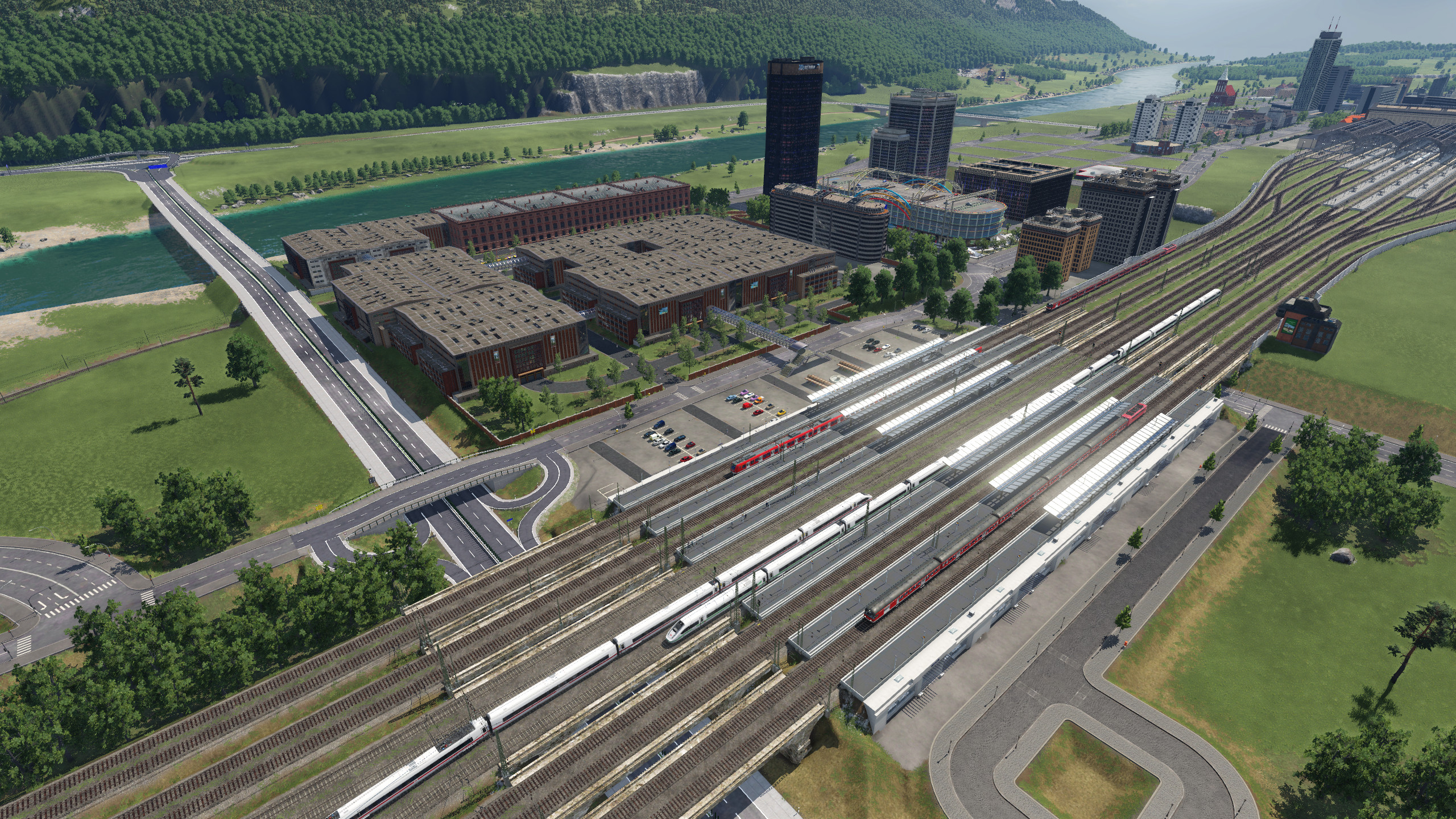 Zweicktaler Messe-City von oben
