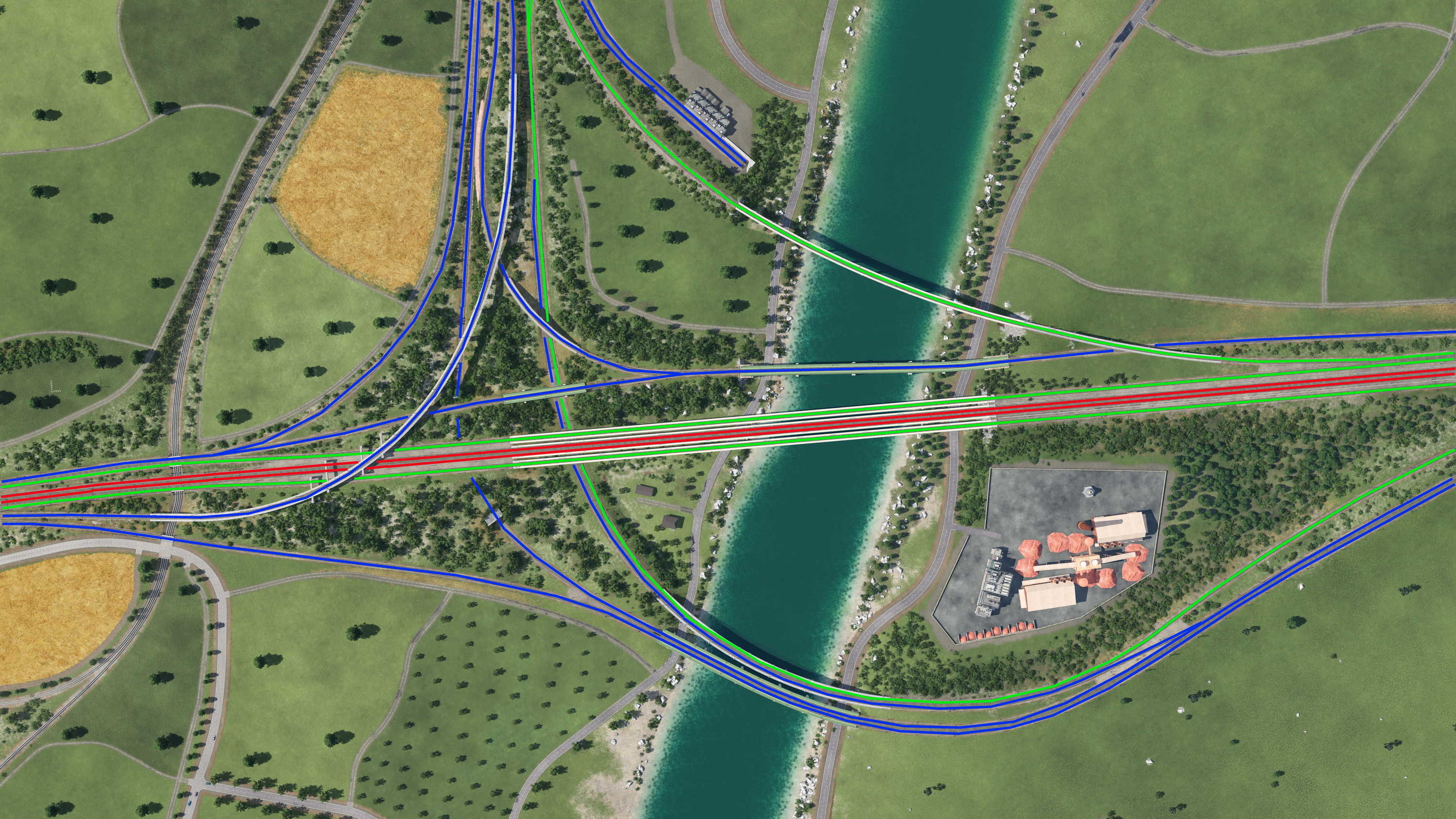 Gleisplan "Grosses Streckendreieck"