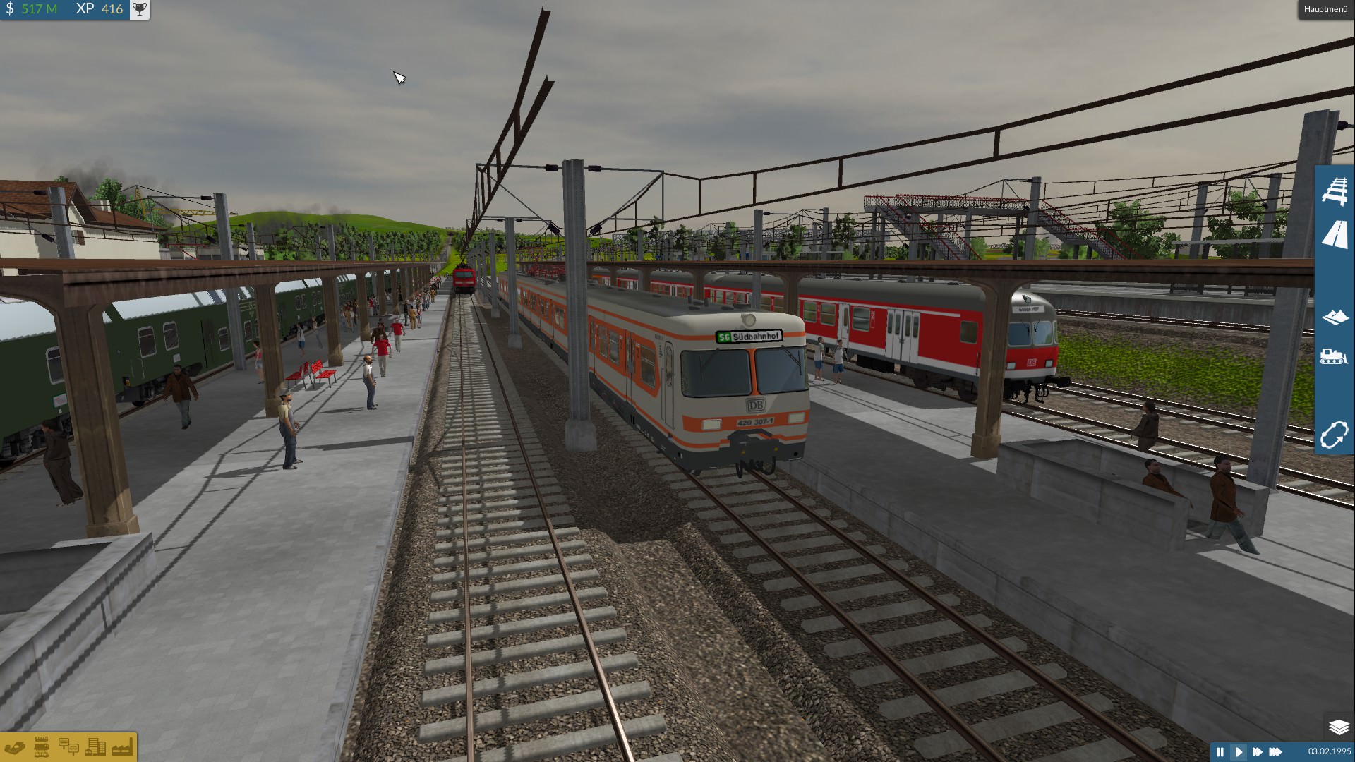 Noch Kunterbunt am Bahnsteig