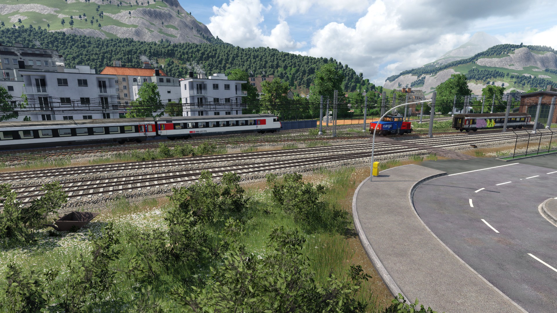 Panorama und Steuerwagen