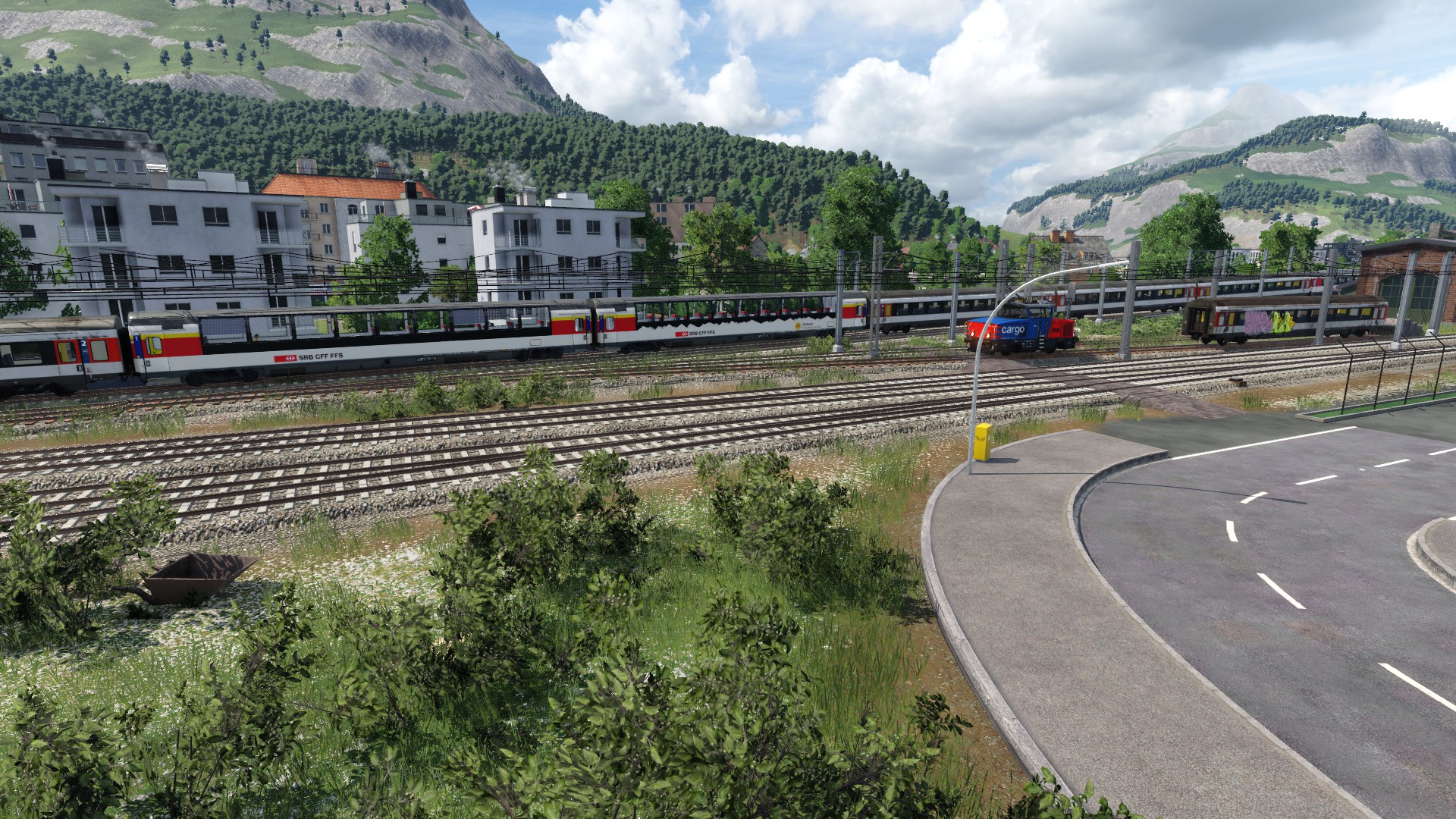 Panorama und Steuerwagen