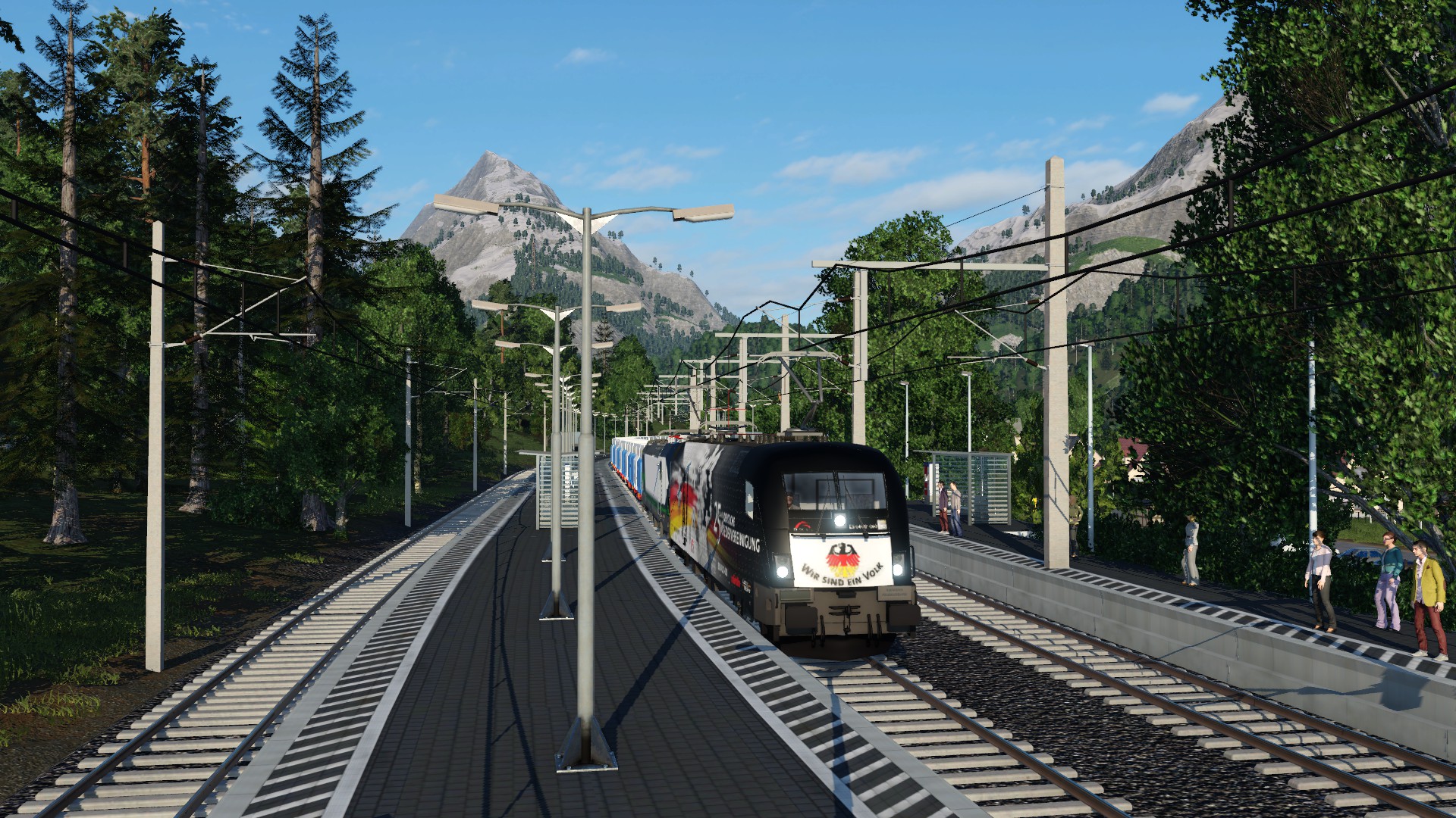 Die ersten fertigen Bahnhöfe / Ortschaften