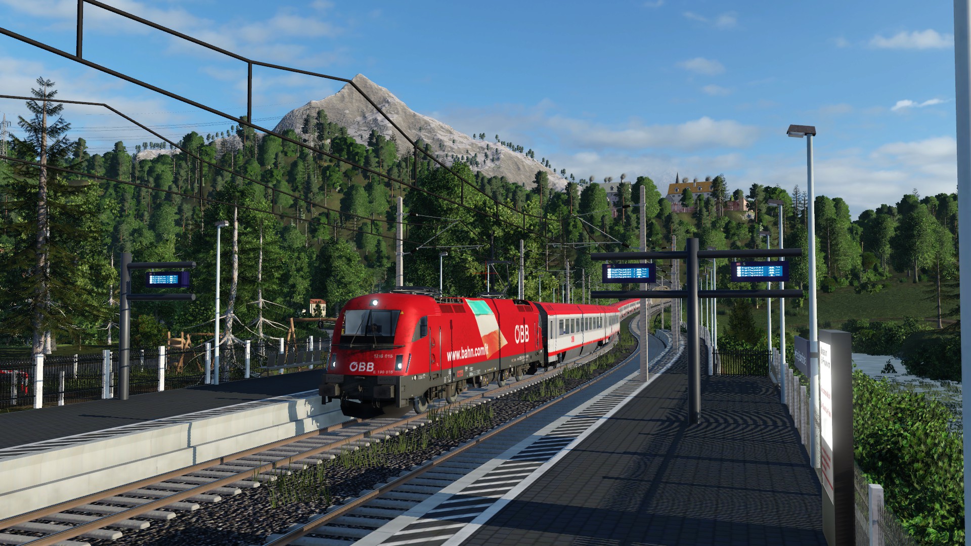 Die ersten fertigen Bahnhöfe / Ortschaften
