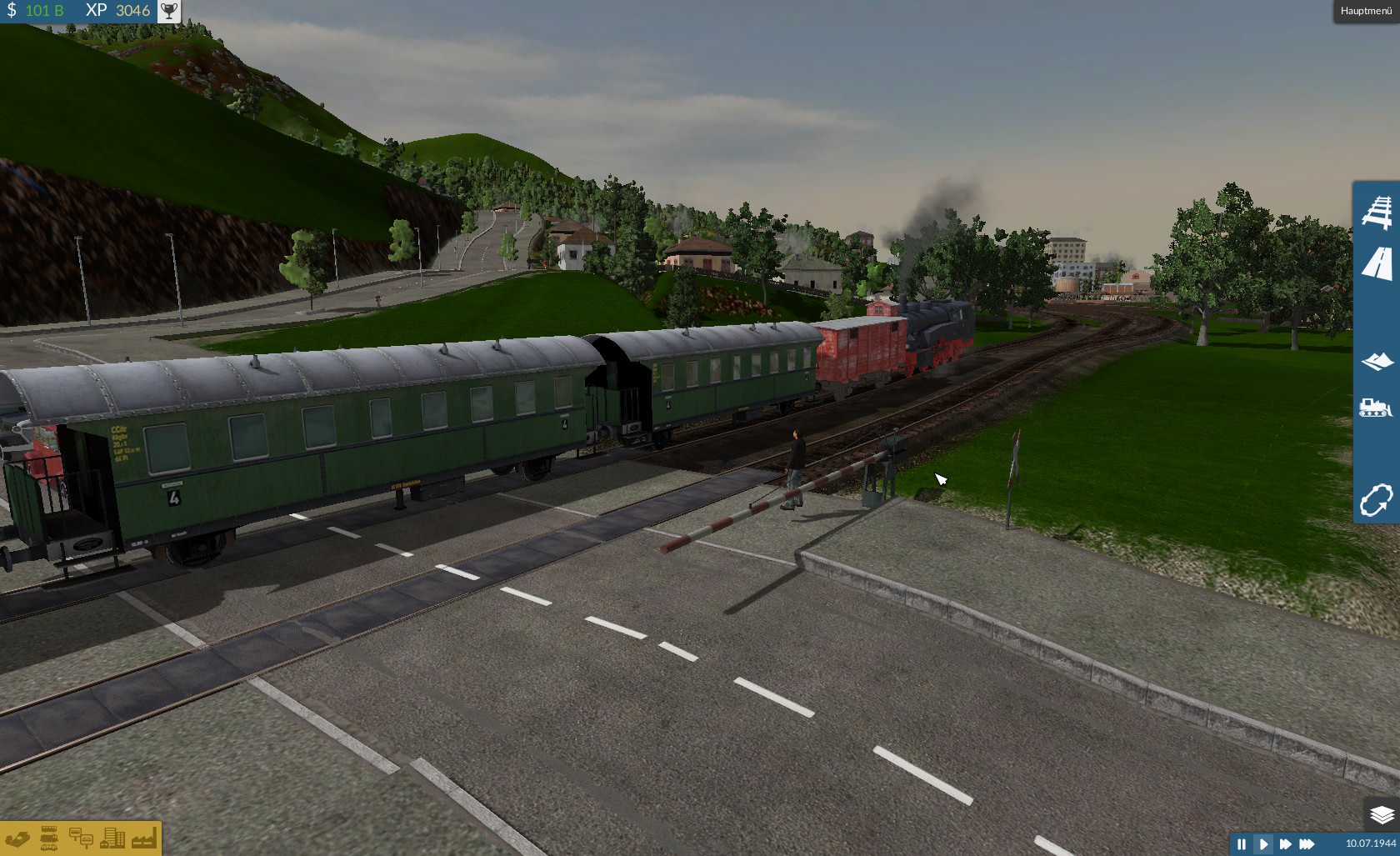 Rangierbetrieb im Museumsbahnhauptbahnhof