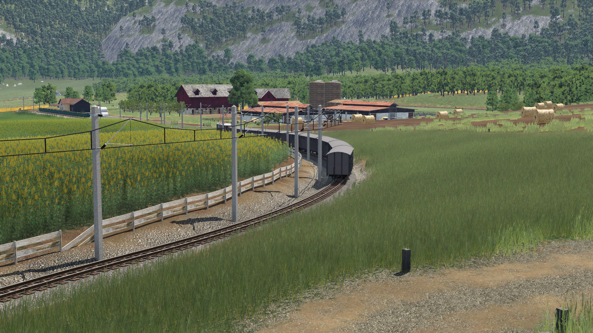 Schmalspuriger Getreidetransport