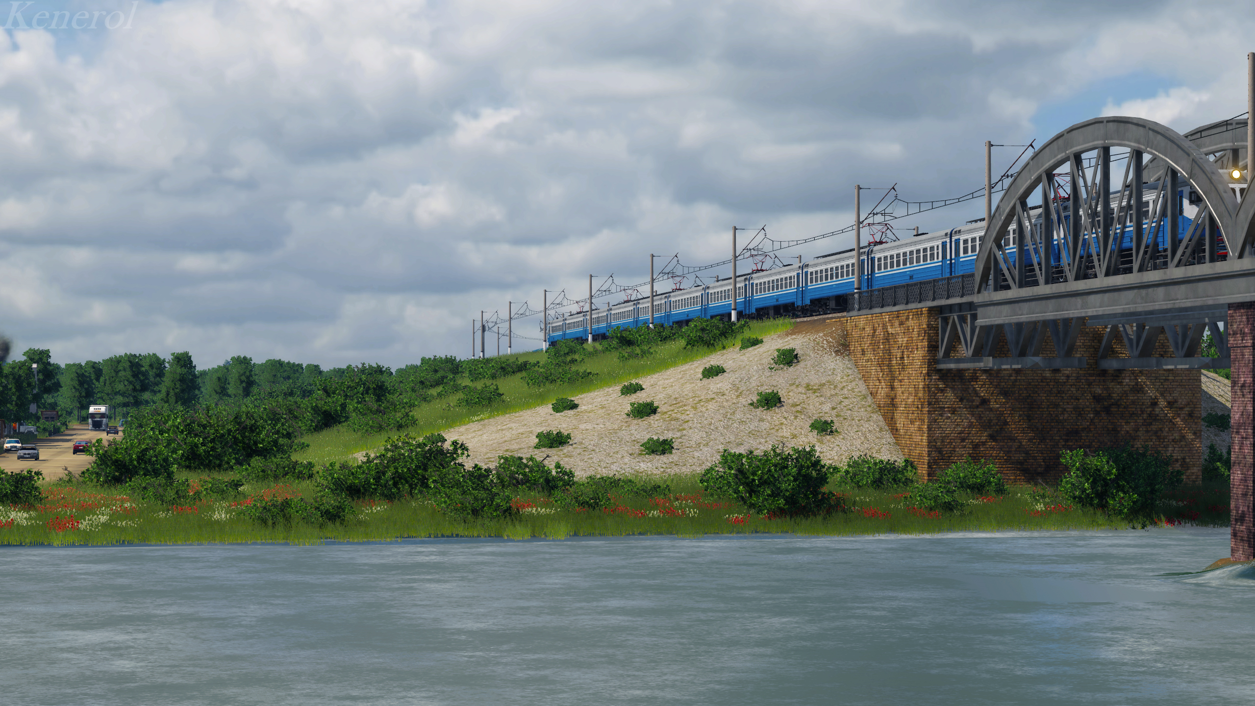 EP2T passes over the river near the village.