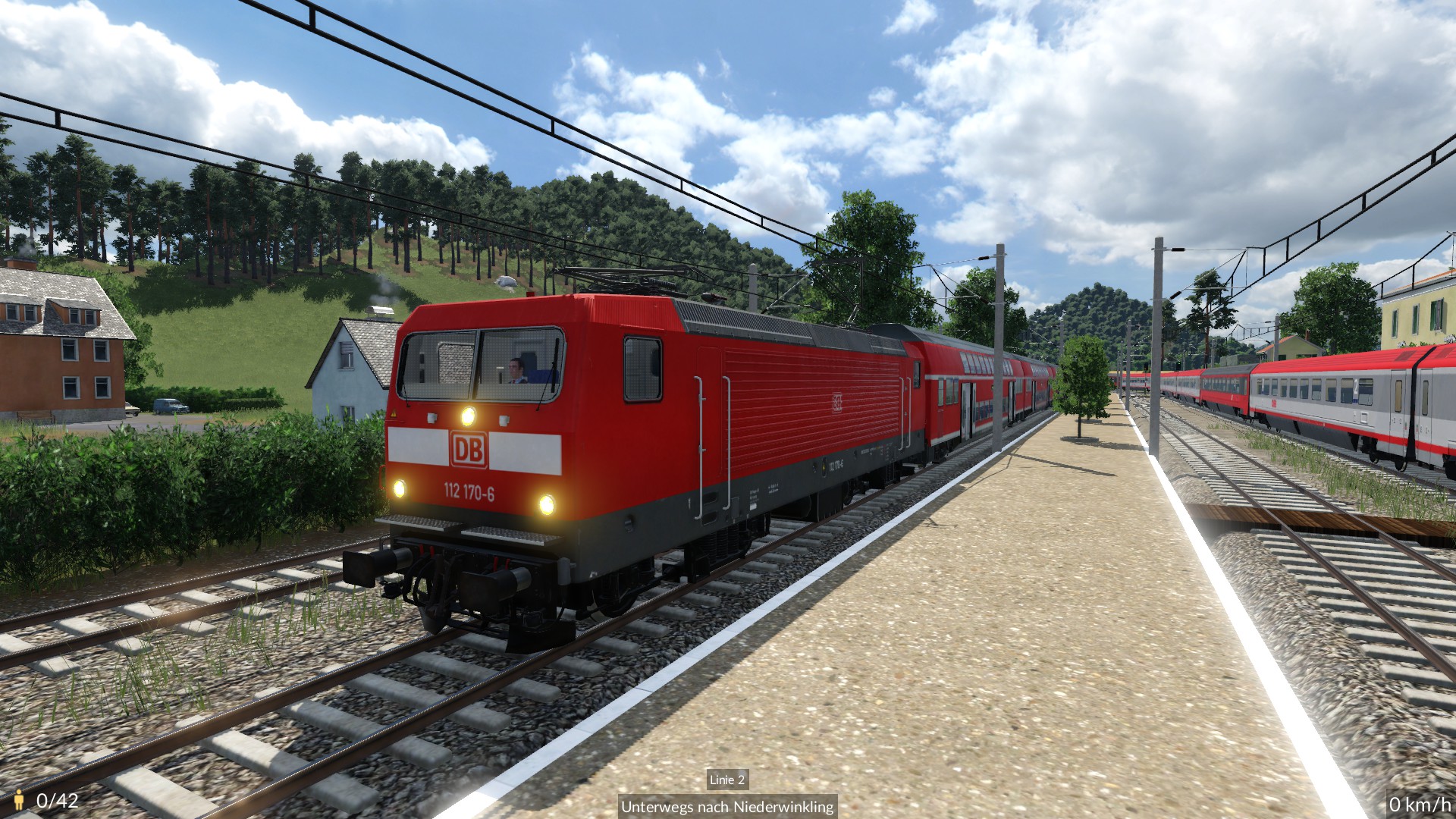 112 mit Doppelstockwagen