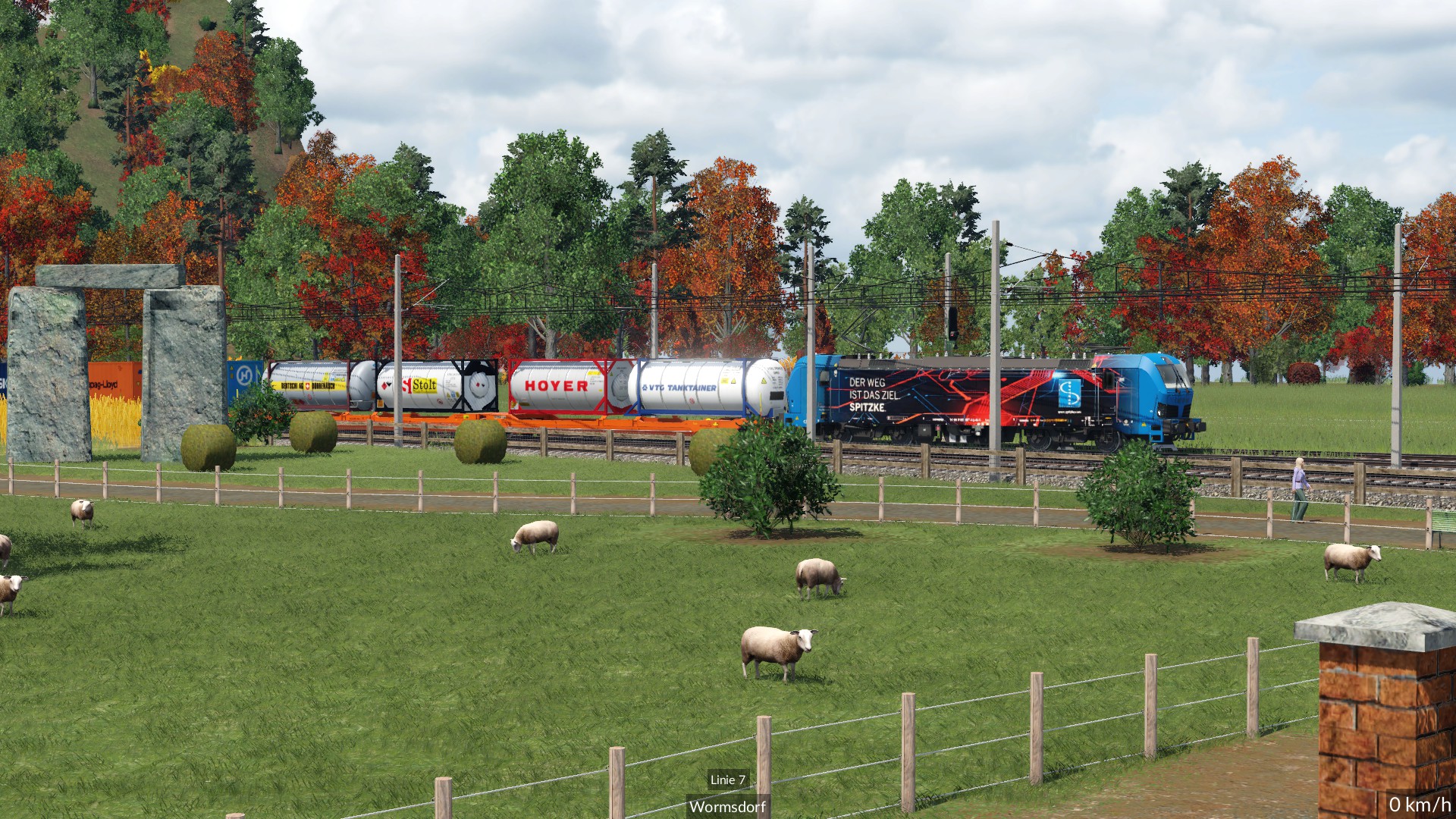 Container auf Achse