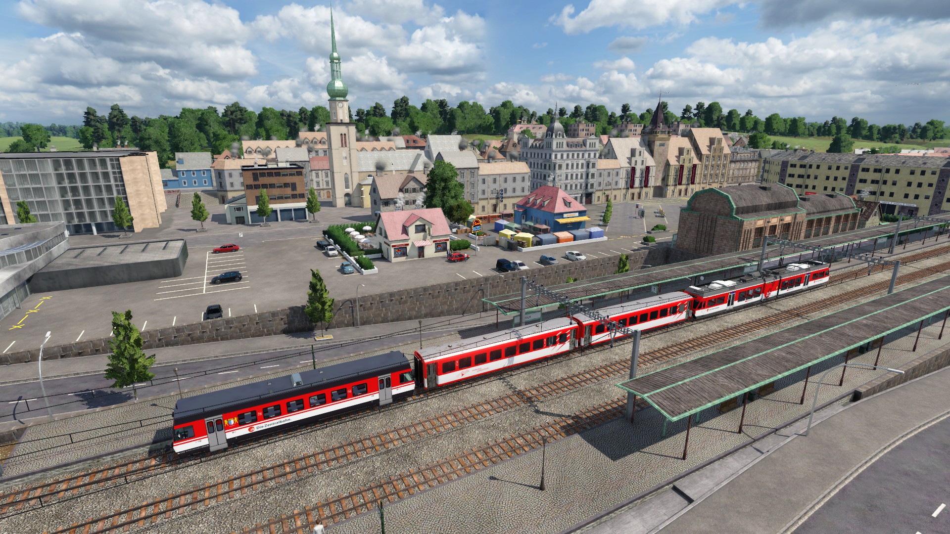 Bahnhof mit Strassenunterführung