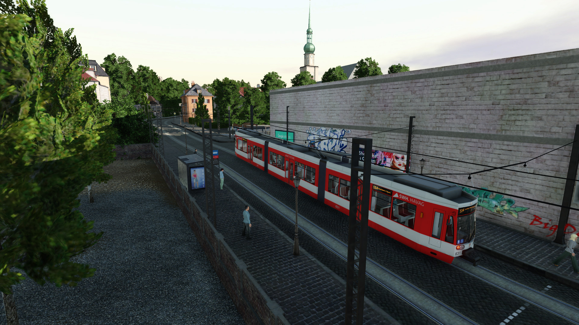 Starßenbanstation an der Feldschlösschenbrauerei