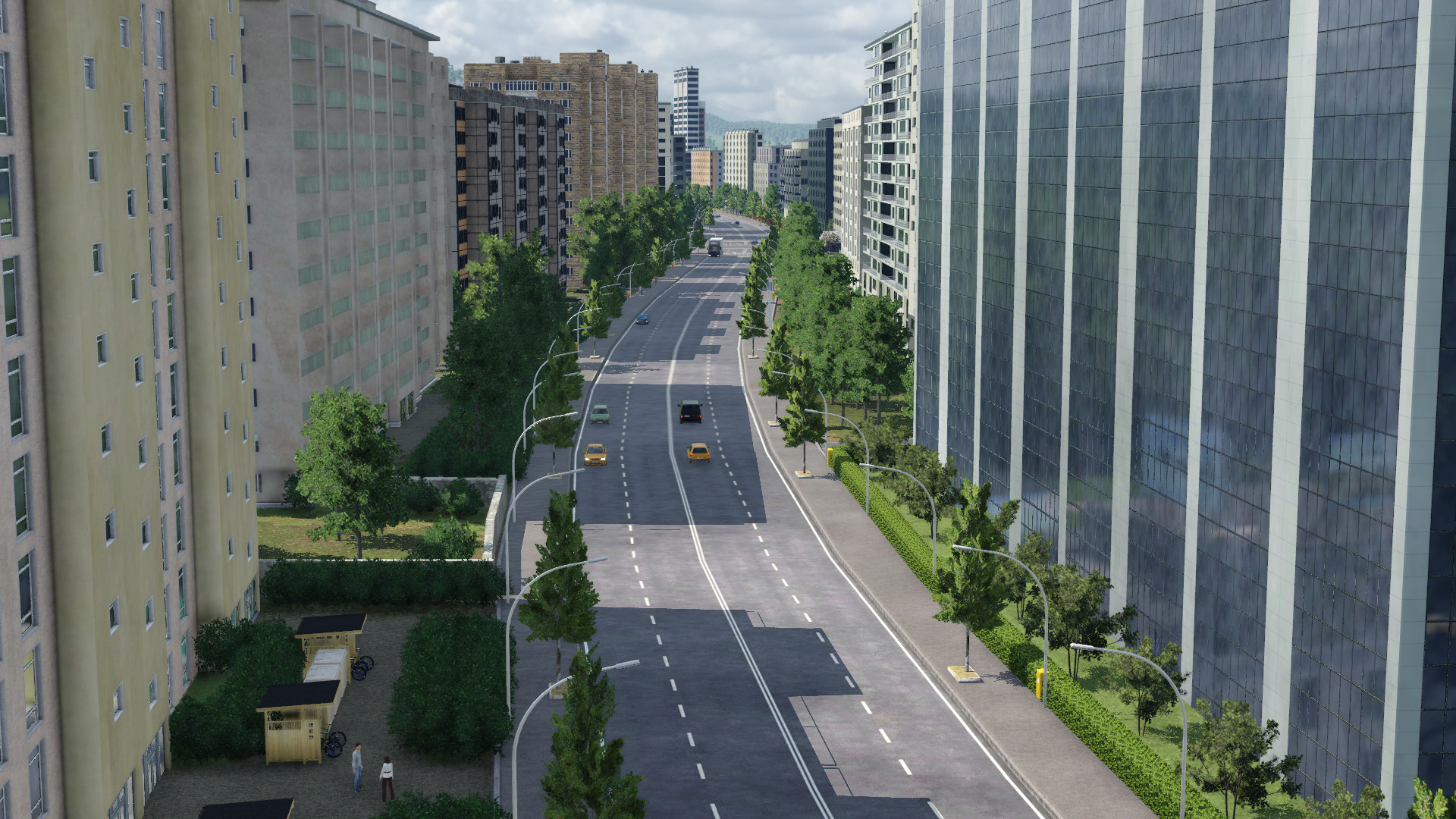 Hauptverkehrsstraße im Freifelder Norden