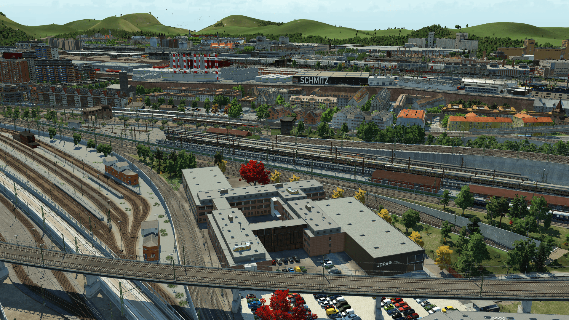 Blick vom Süden auf den Hbf 1