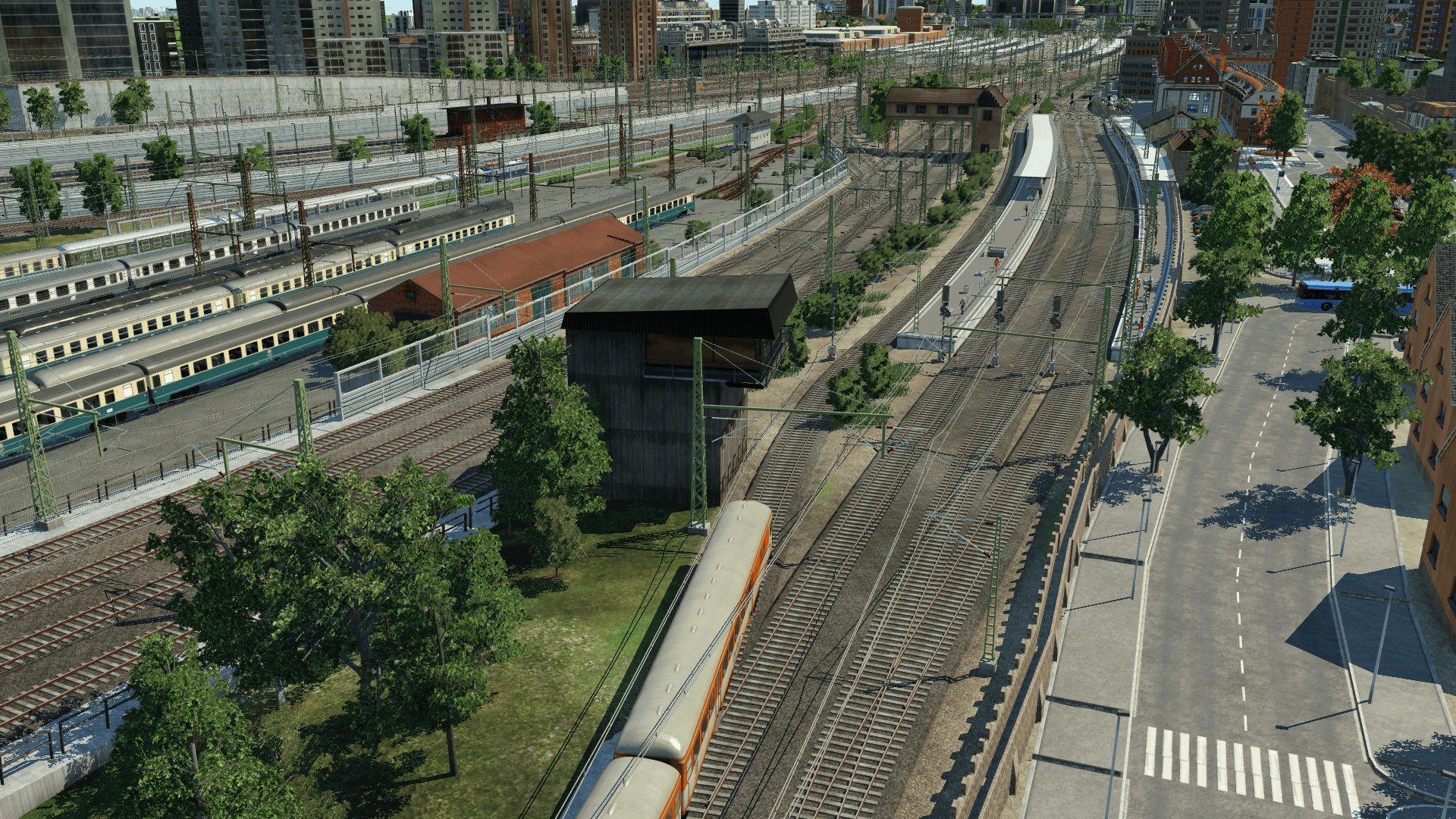 Blick vom Süden auf den Hbf 2