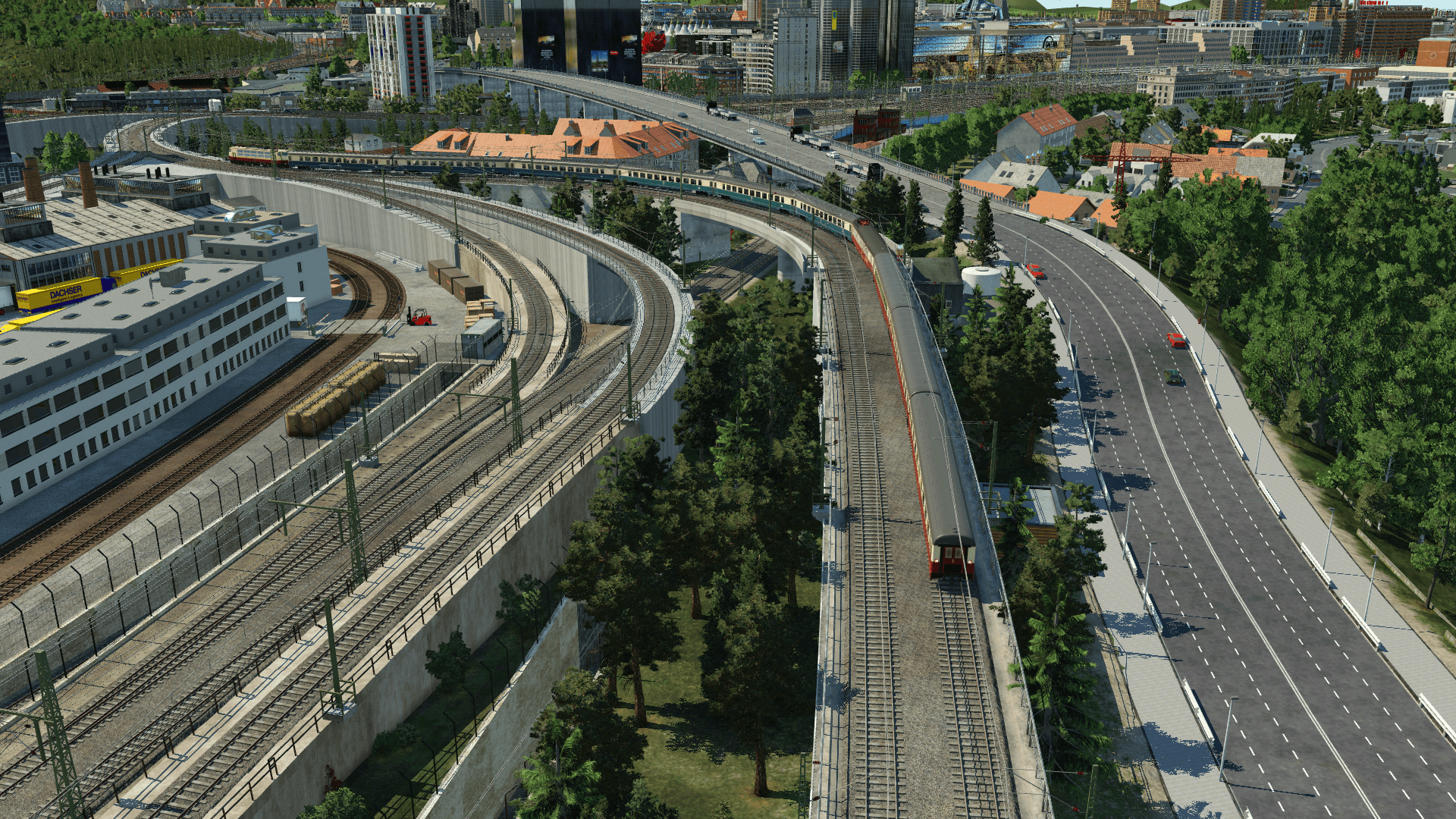 Einfahrt des Leerreisezug von Norden in den Hbf 1
