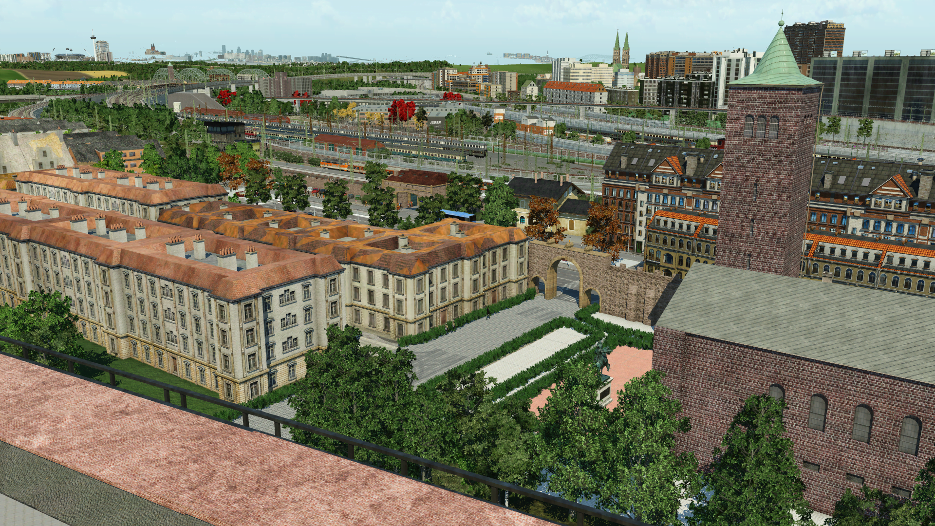 Blick auf den südlichenTeil der Stadt
