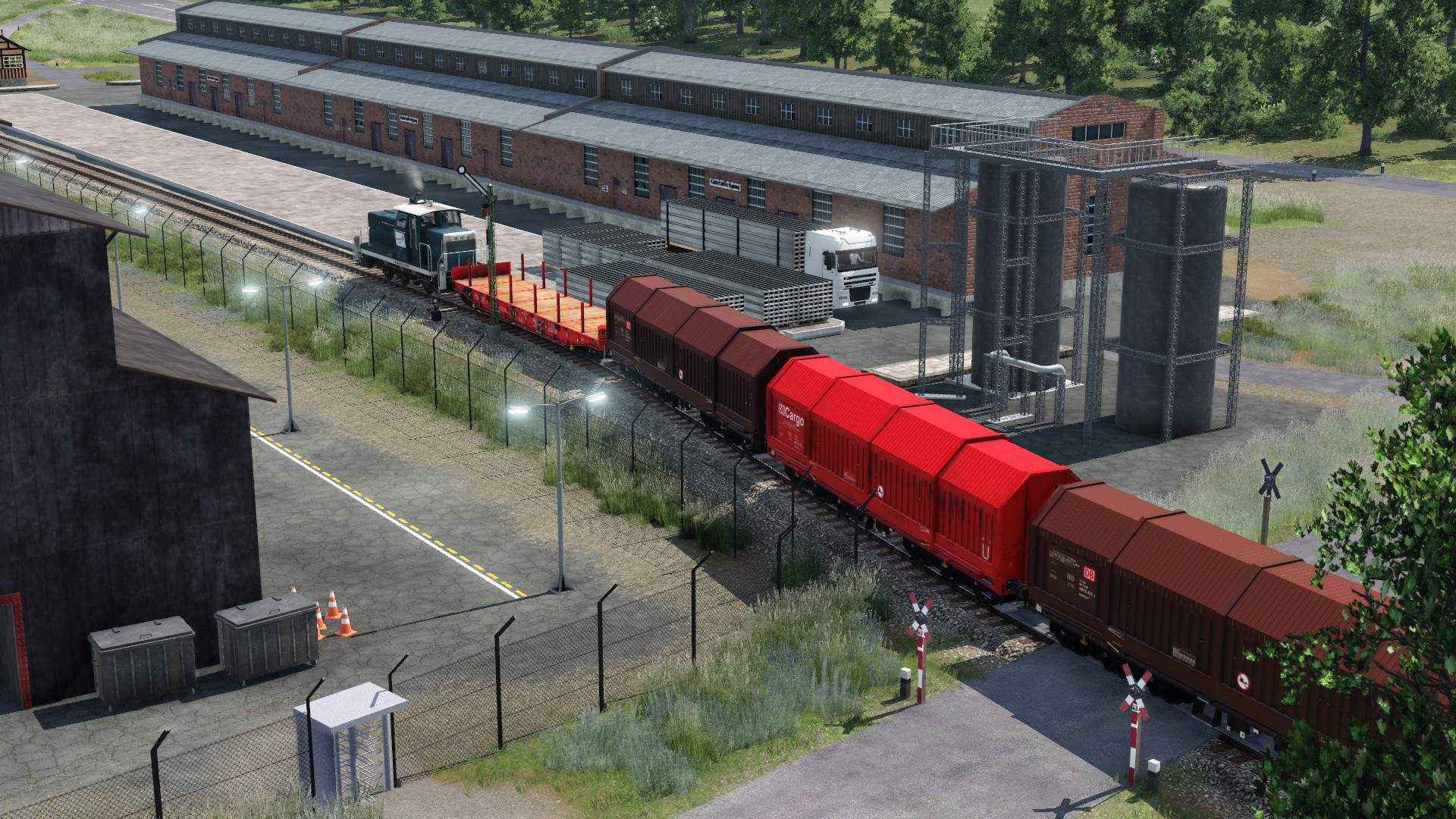 Transportverkehr am Stahlwerk