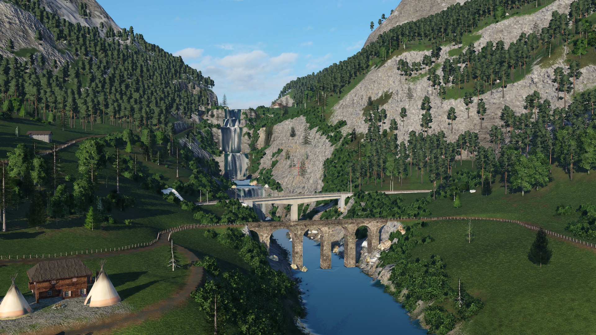 Rund um den Wasserfall
