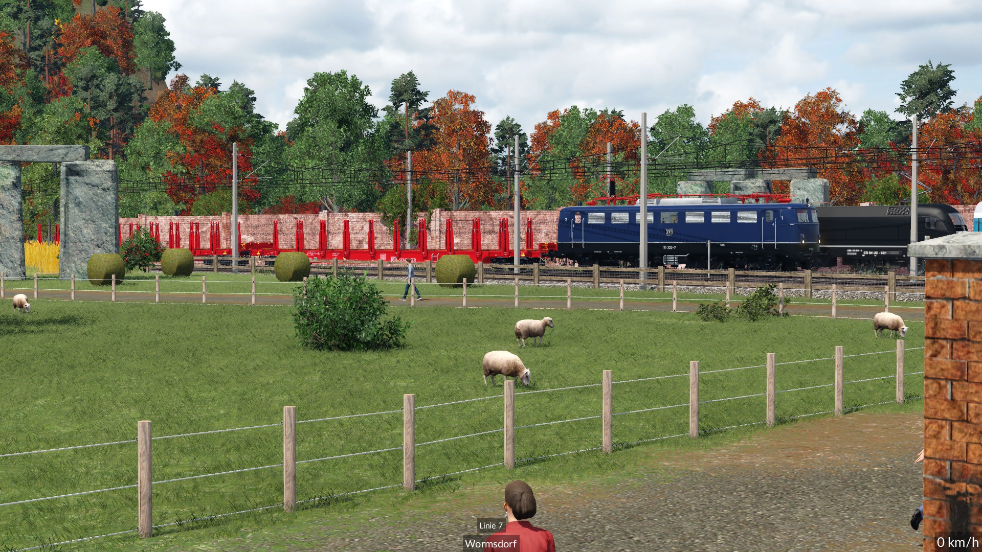 E 10 mit Güterzug